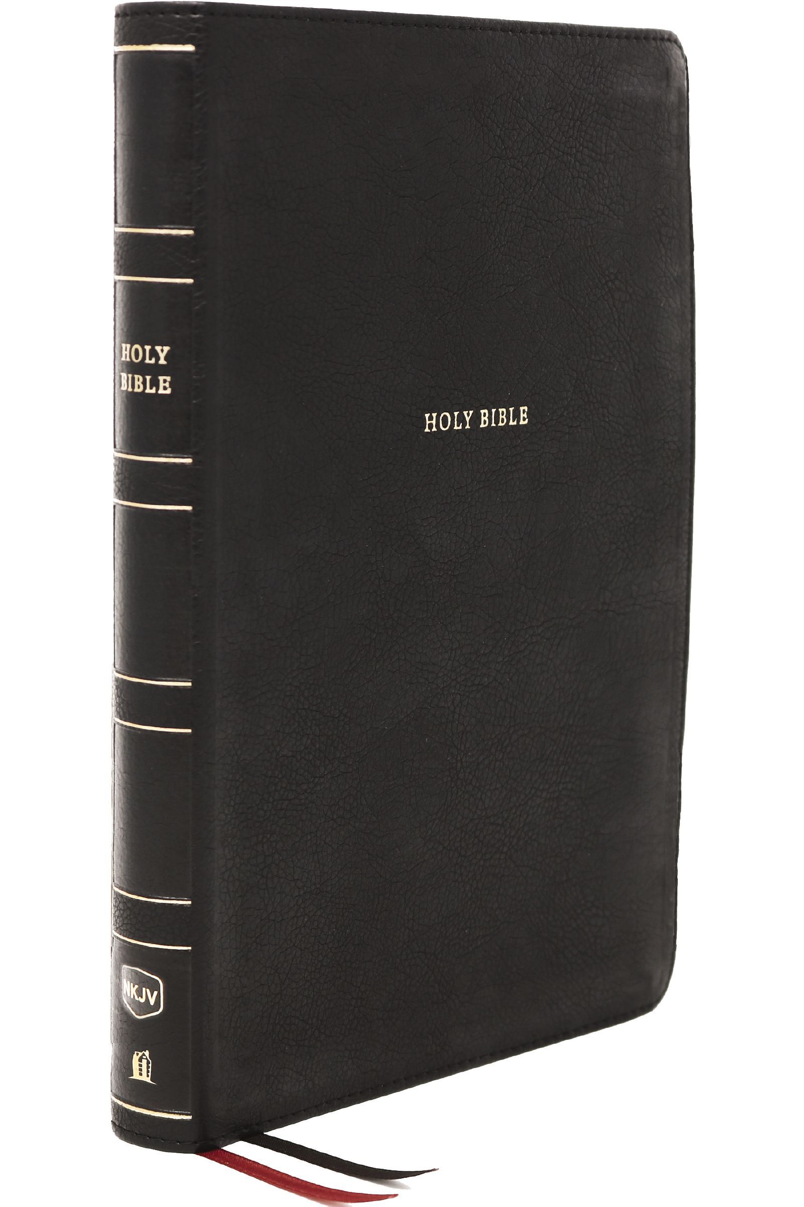 NKJV, Thinline Reference Bible, Leathersoft, Black, Red Letter, Comfort Print: - Image 3
