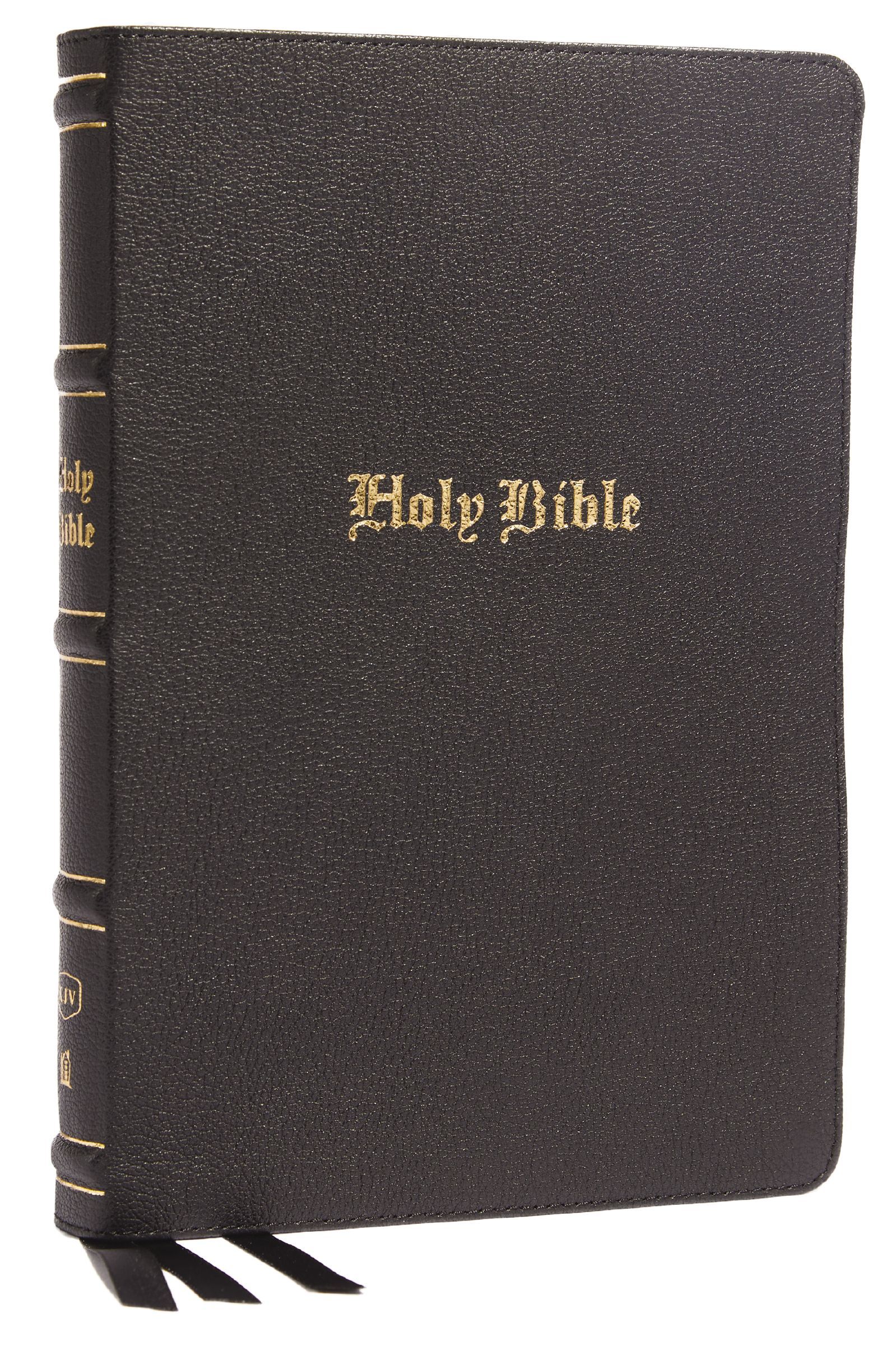 KJV Holy Bible: Large Print Thinline, Black Genuine Leather, Red Letter, Comfor - Image 5