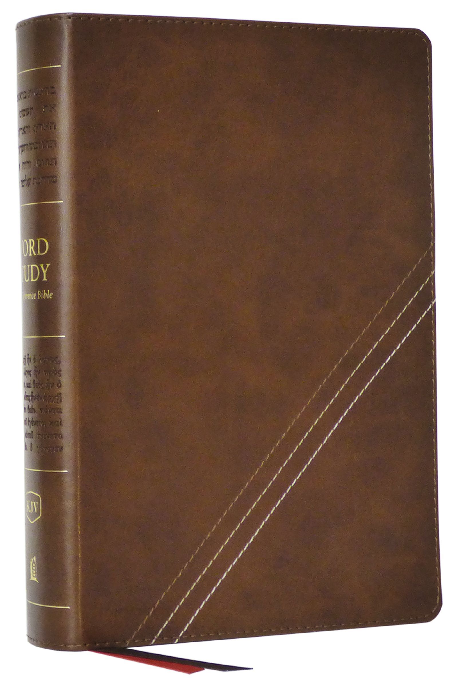 KJV, Word Study Reference Bible, Leathersoft, Brown, Red Letter, Thumb Indexed, - Image 9