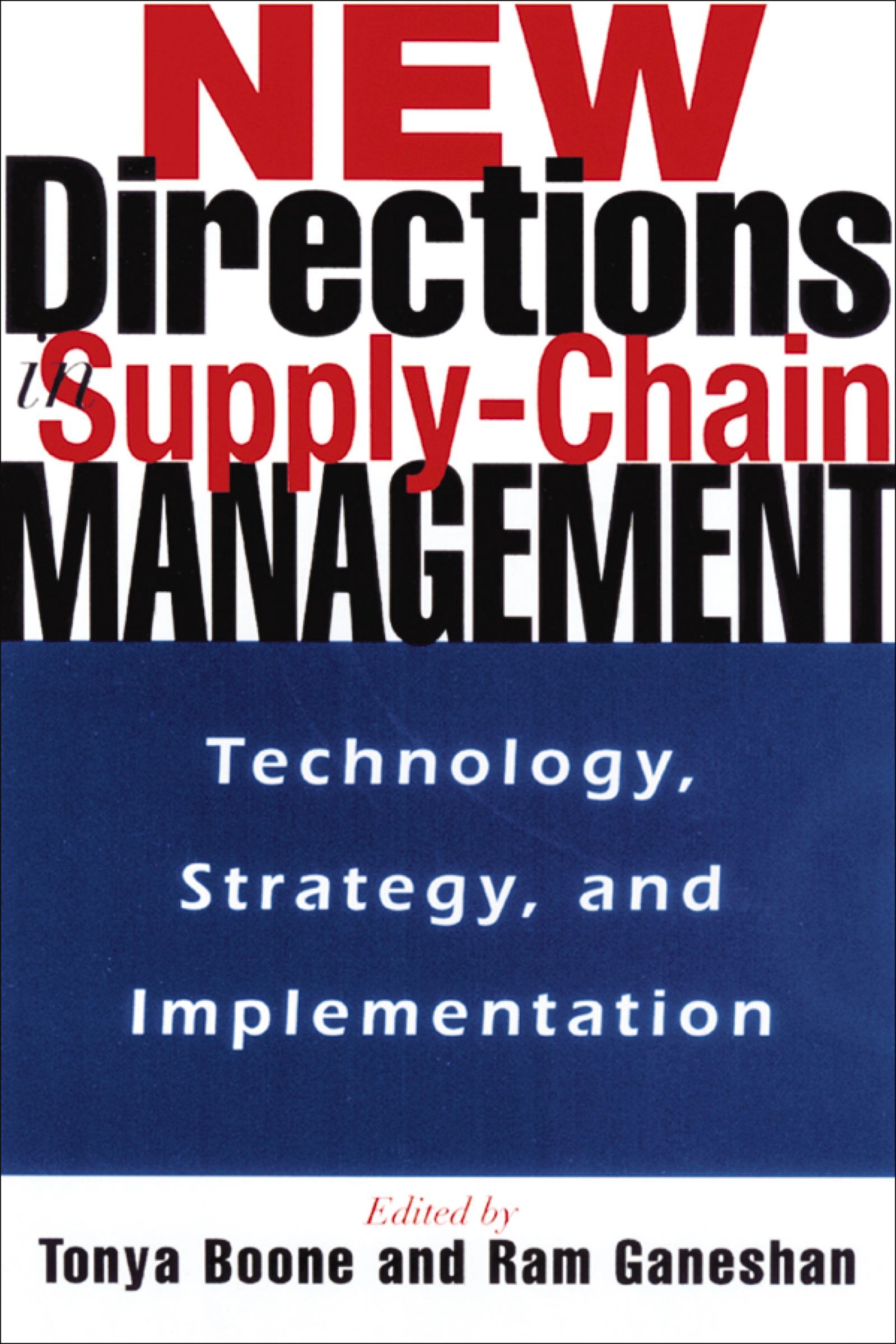 New Directions in Supply-Chain Management Book Cover