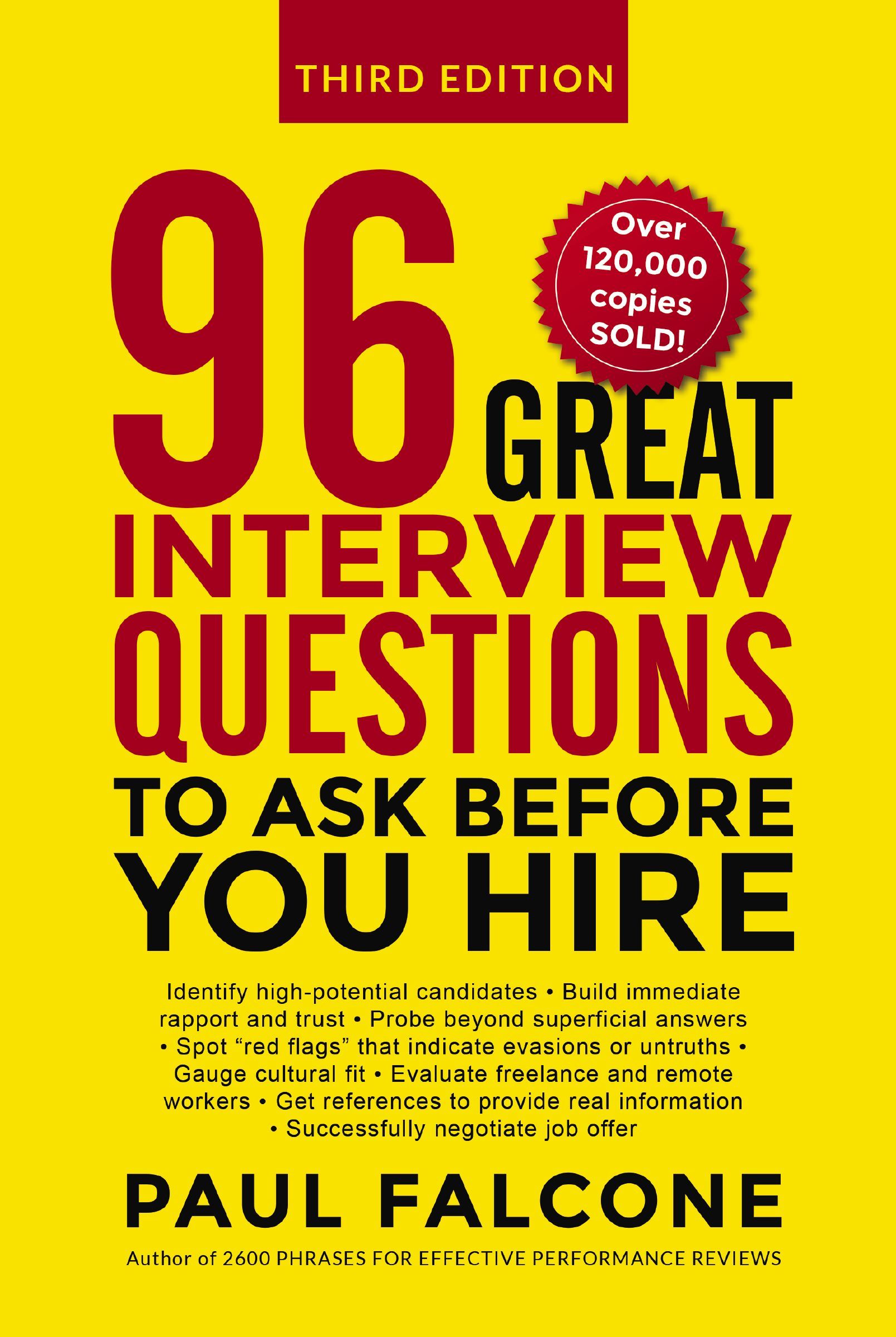 Book - 96 Great Interview Questions to Ask Before You Hire - 