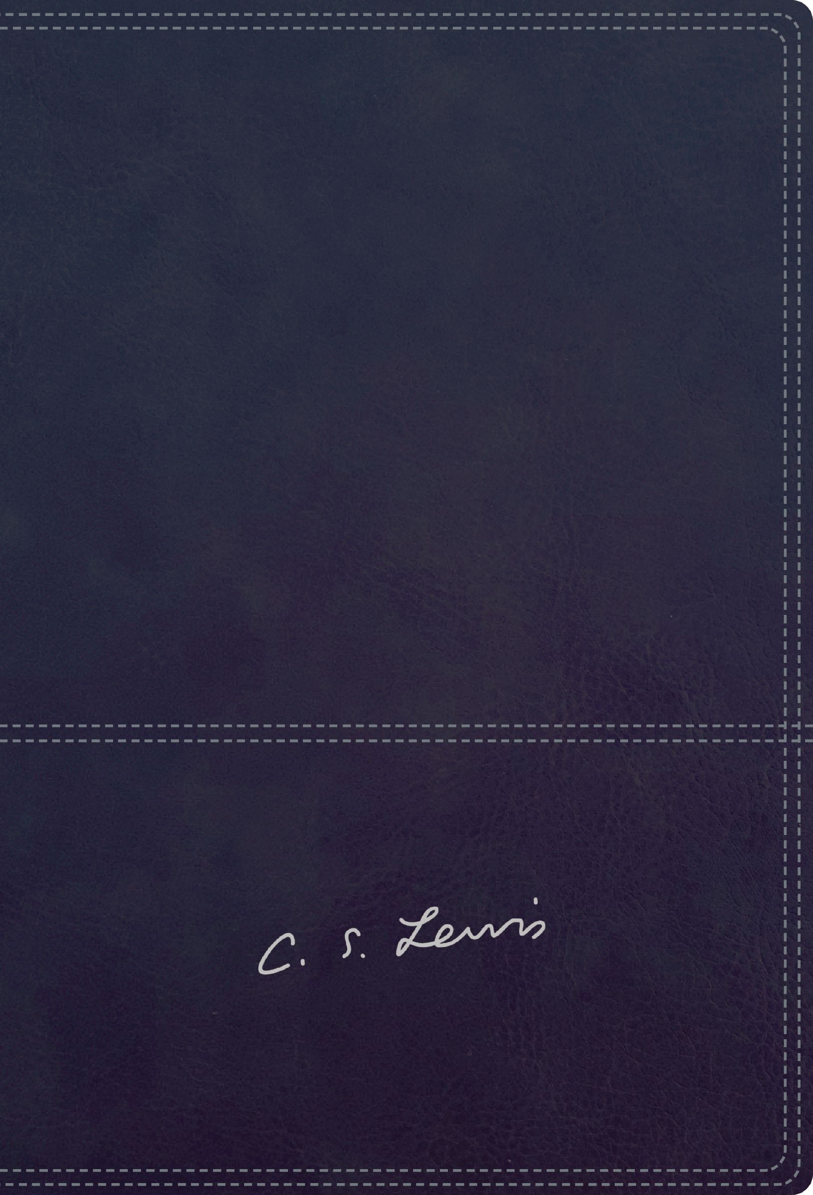 RVR, The C. S. Lewis Bible, 2 Color Interior, Leathersoft, Navy Blue, Comfort Print Book Cover