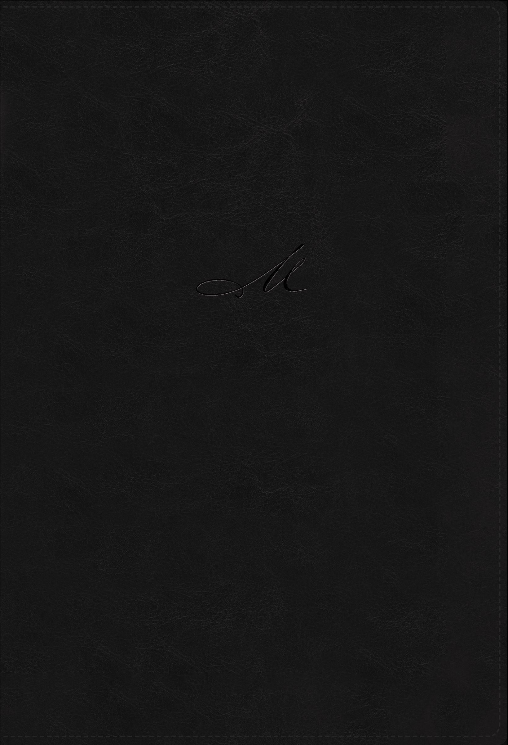 NBLA, MacArthur Study Bible, Leathersoft, Black, 2 Color Interior, Comfort Print