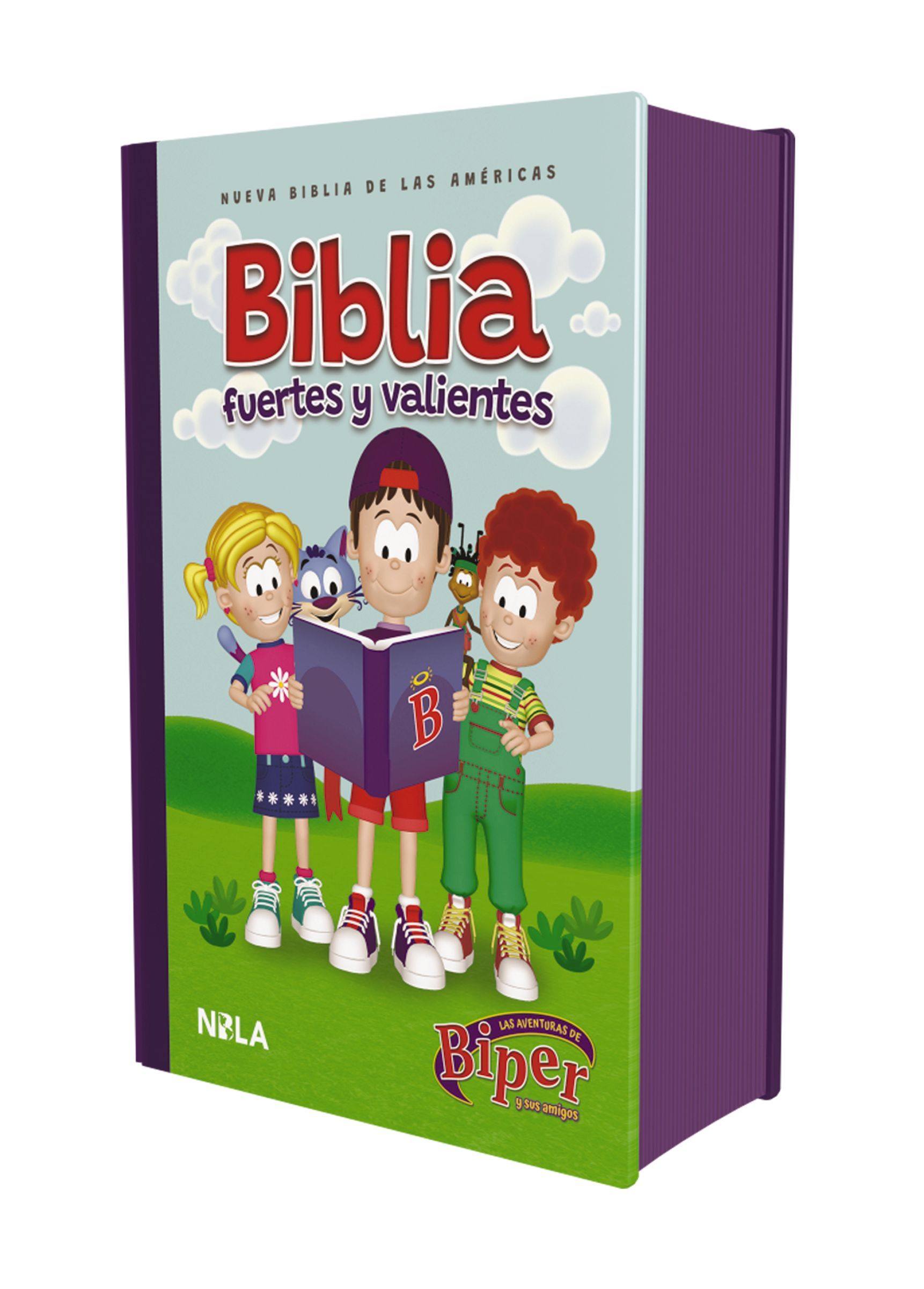 Biblia Biper y sus amigos, Fuertes y valientes (NBLA), Tapa dura, palabras de Jesús en rojo, Comfort Print