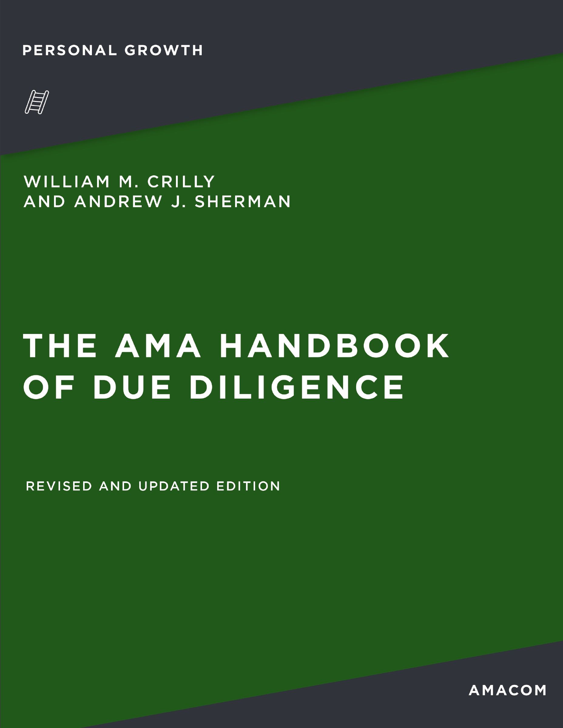 The AMA Handbook of Due Diligence
