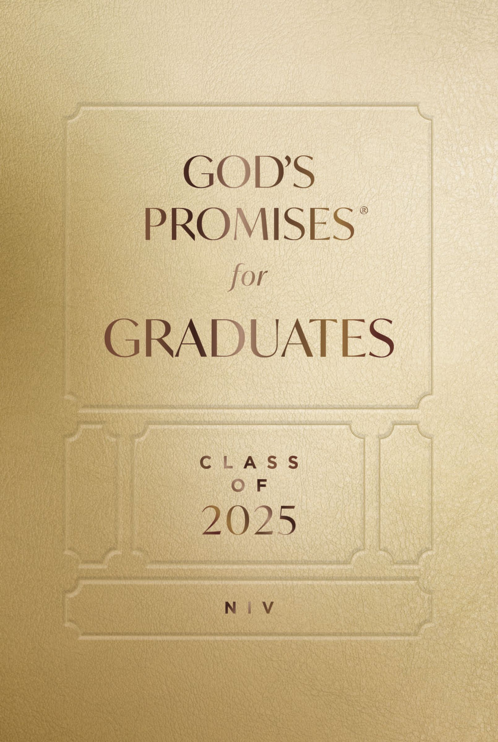 God's Promises for Graduates: Class of 2025 – Gold NIV, Hardback, Jack Countryman