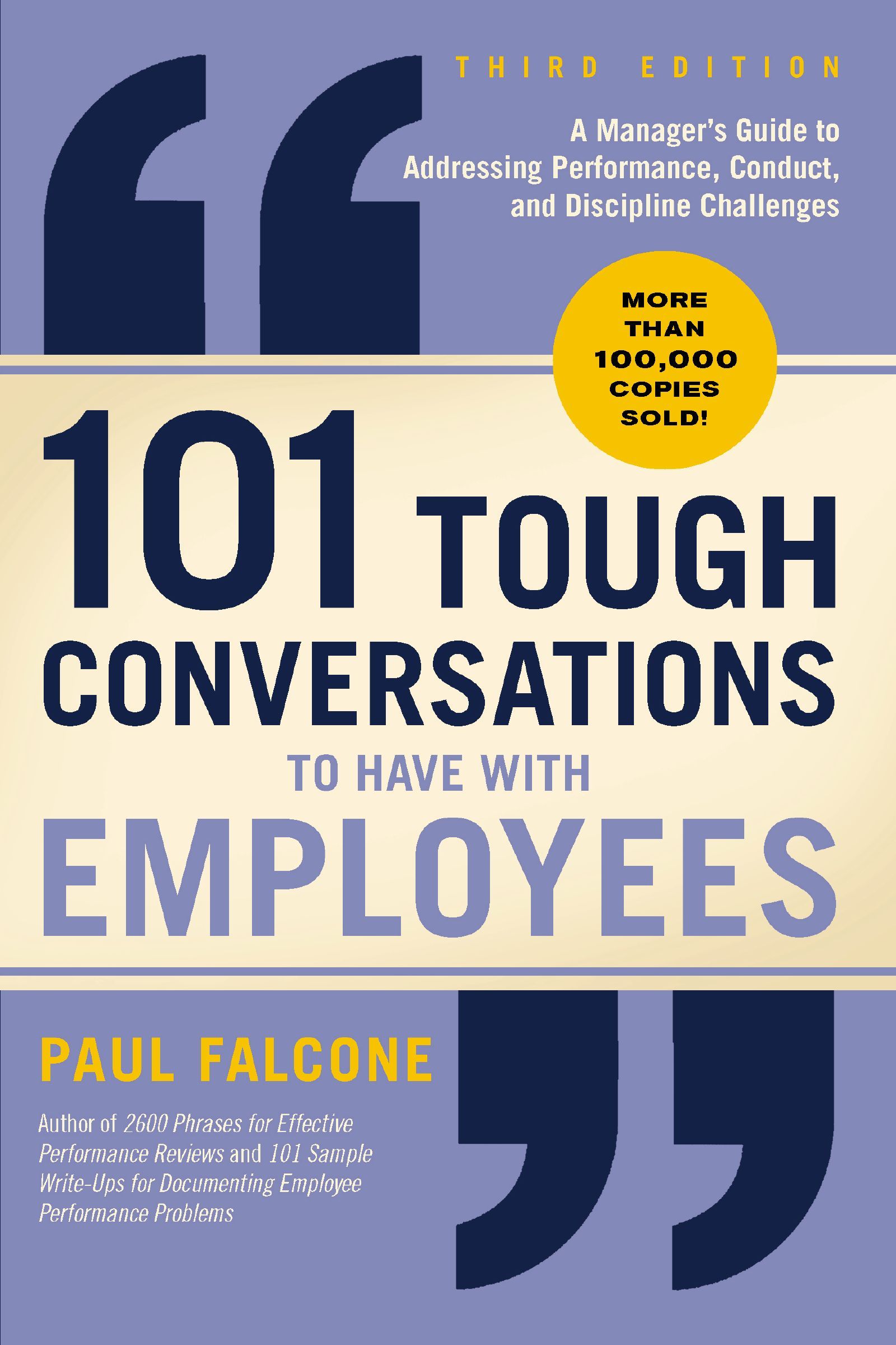 101 Tough Conversations to Have with Employees 3rd Edition