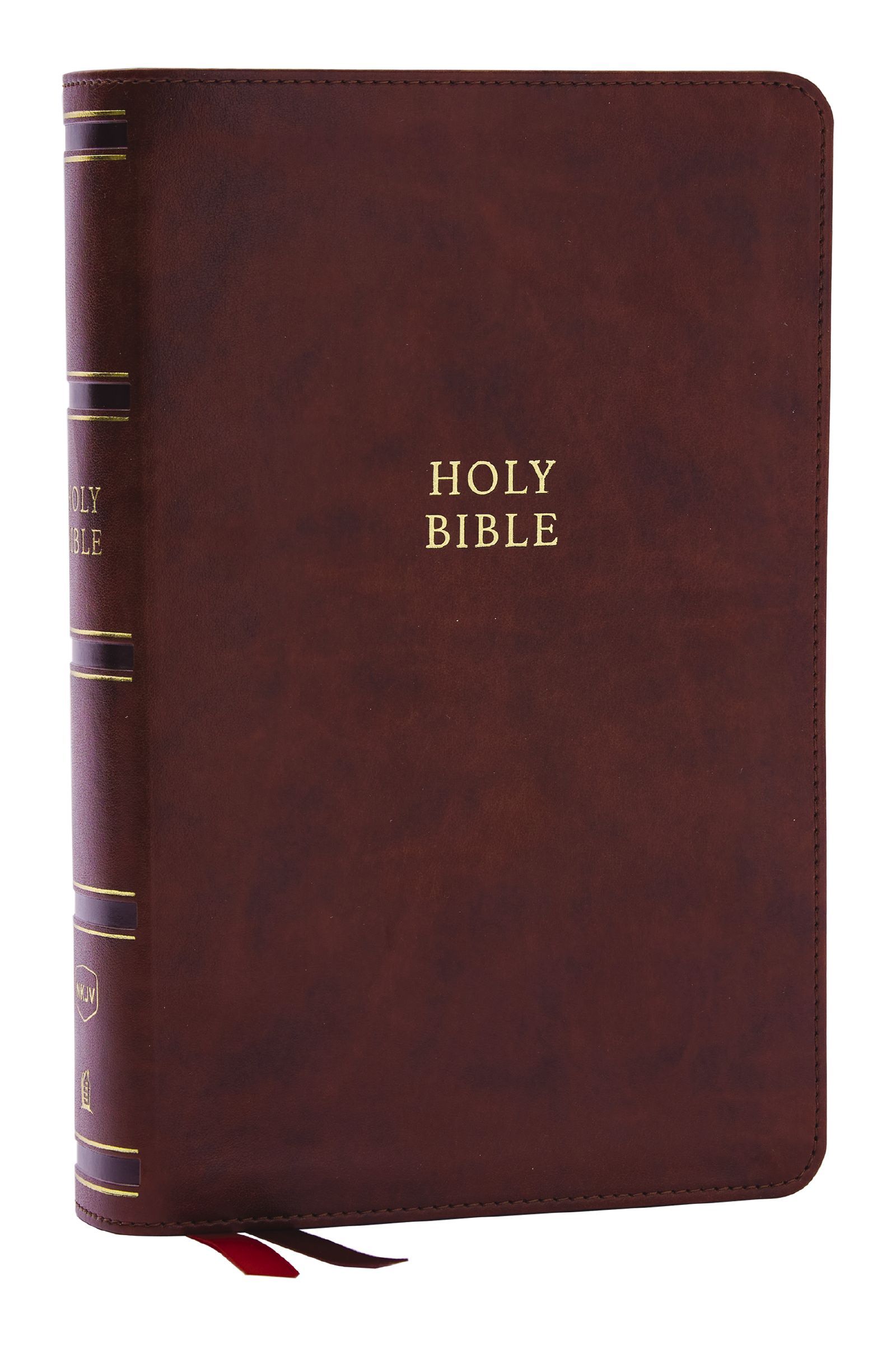 NKJV, Single-Column Reference Bible, Verse-by-verse, Leathersoft, Brown, Red Letter, Comfort Print, Hardback, - Image 7