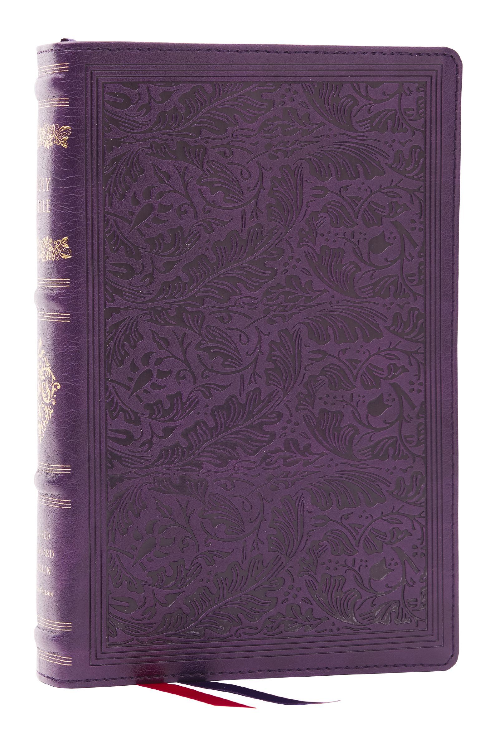 RSV Personal Size Bible with Cross References, Purple Leathersoft, Thumb Indexed, (Sovereign Collection), Hardback,