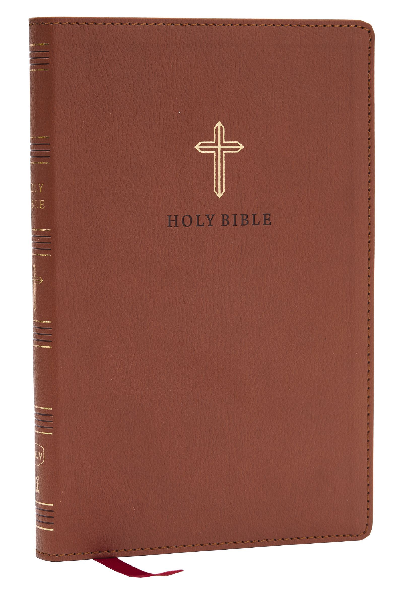 NKJV Ultra Thinline Bible, Brown Leathersoft, Red Letter, Comfort Print, Hardback, - Image 5