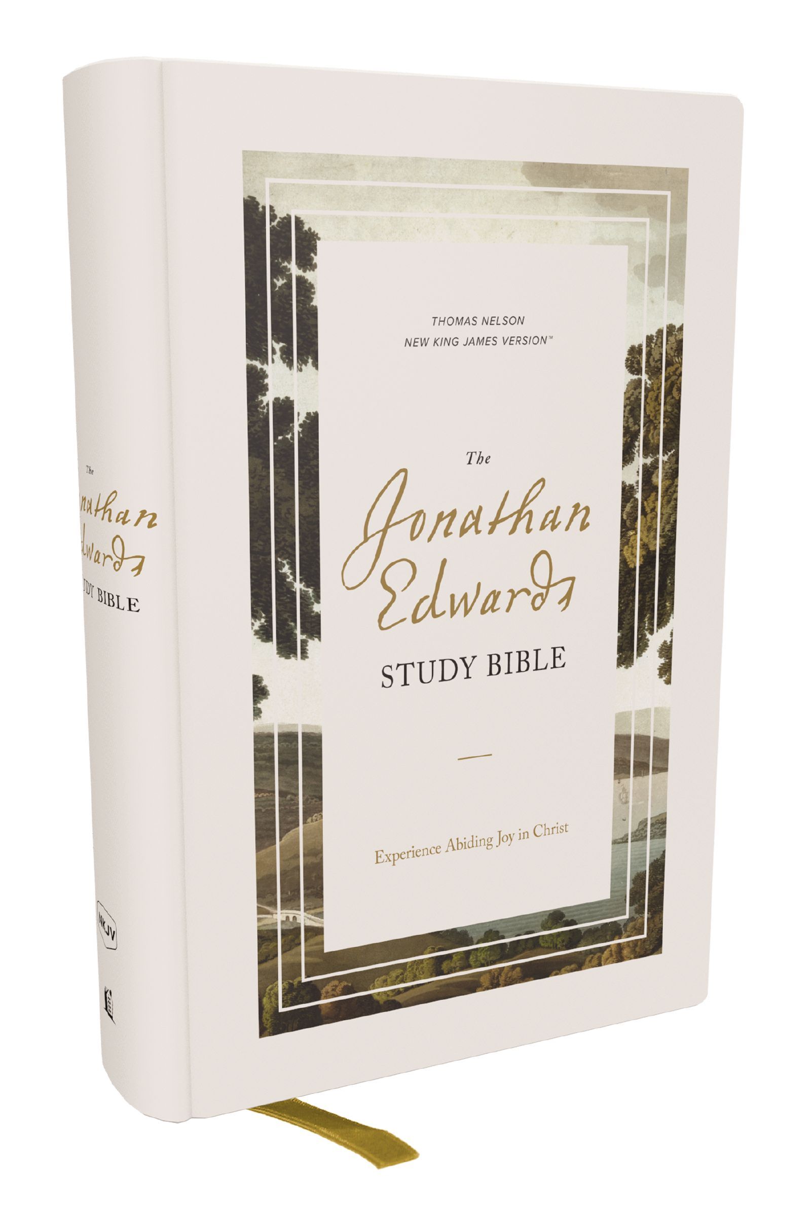 Book Cover of 'The Jonathan Edwards Study Bible: Experience Abiding Joy in Christ (NKJV, Hardcover, Red Letter, Comfort Print)'