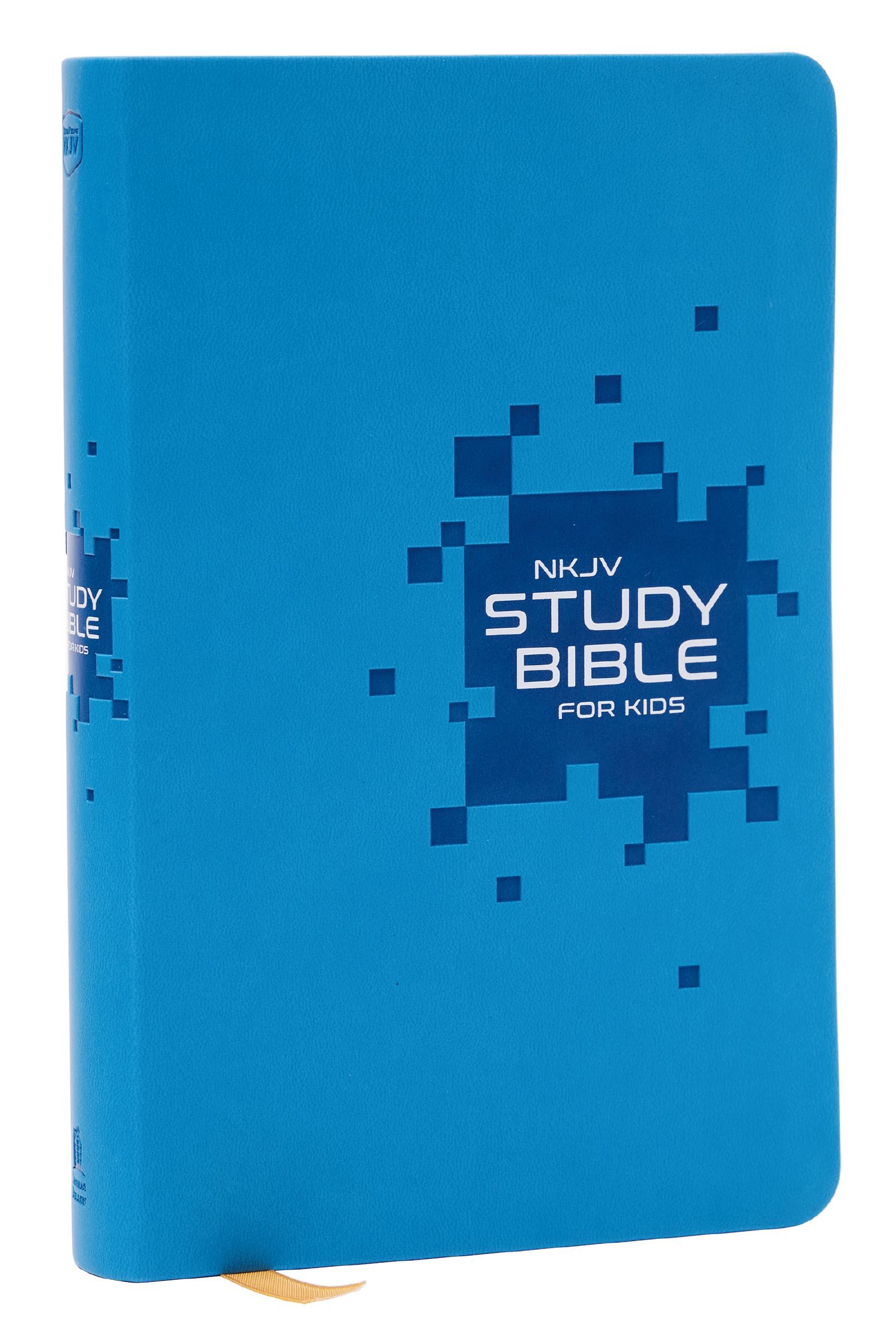 Nkjv Study Bible For Kids, Blue Leathersoft : The Premier Study Bible For Children (Ages 7-12) Thomas Nelson - Image 8