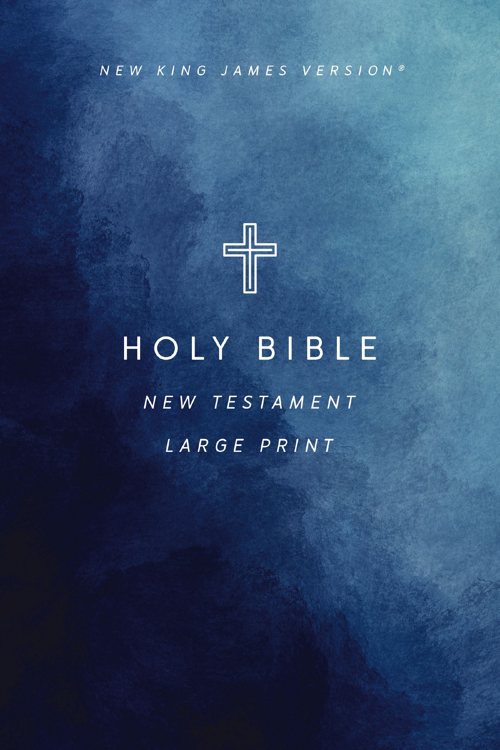 NKJV Large Print Outreach New Testament Bible, Geometric Softcover, Comfort Print, Paperback,