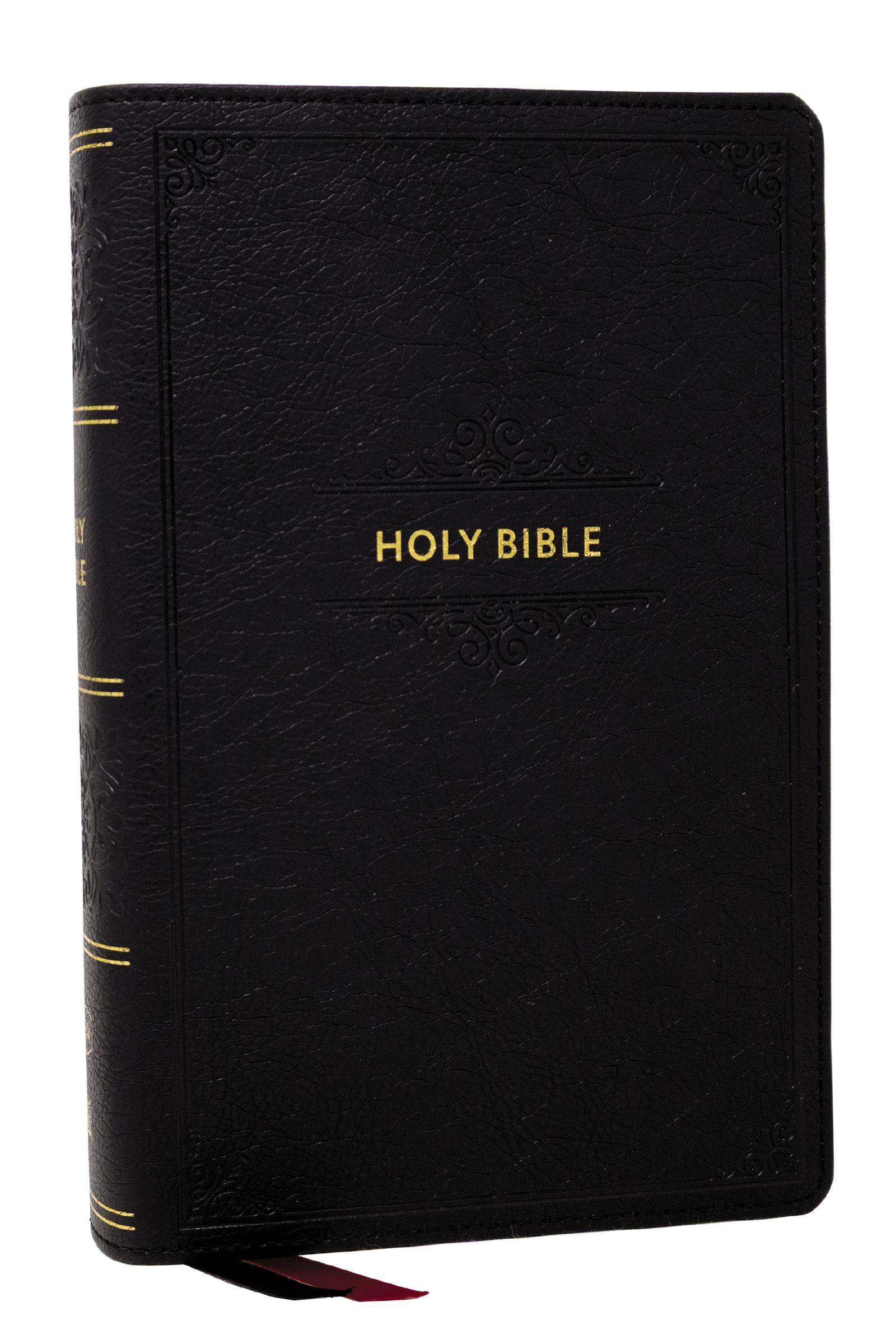 Book Cover of 'KJV Personal Size Large Print End-of-Verse Reference Bible, Black Leathersoft, Red Letter, Comfort Print'