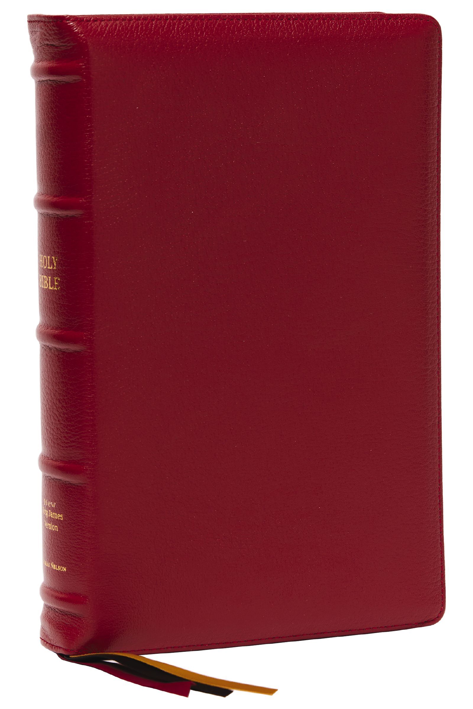 Book Cover of 'NKJV, Thinline Reference Bible, Large Print, Red Premium Goatskin Leather, Premier Collection, Comfort Print'