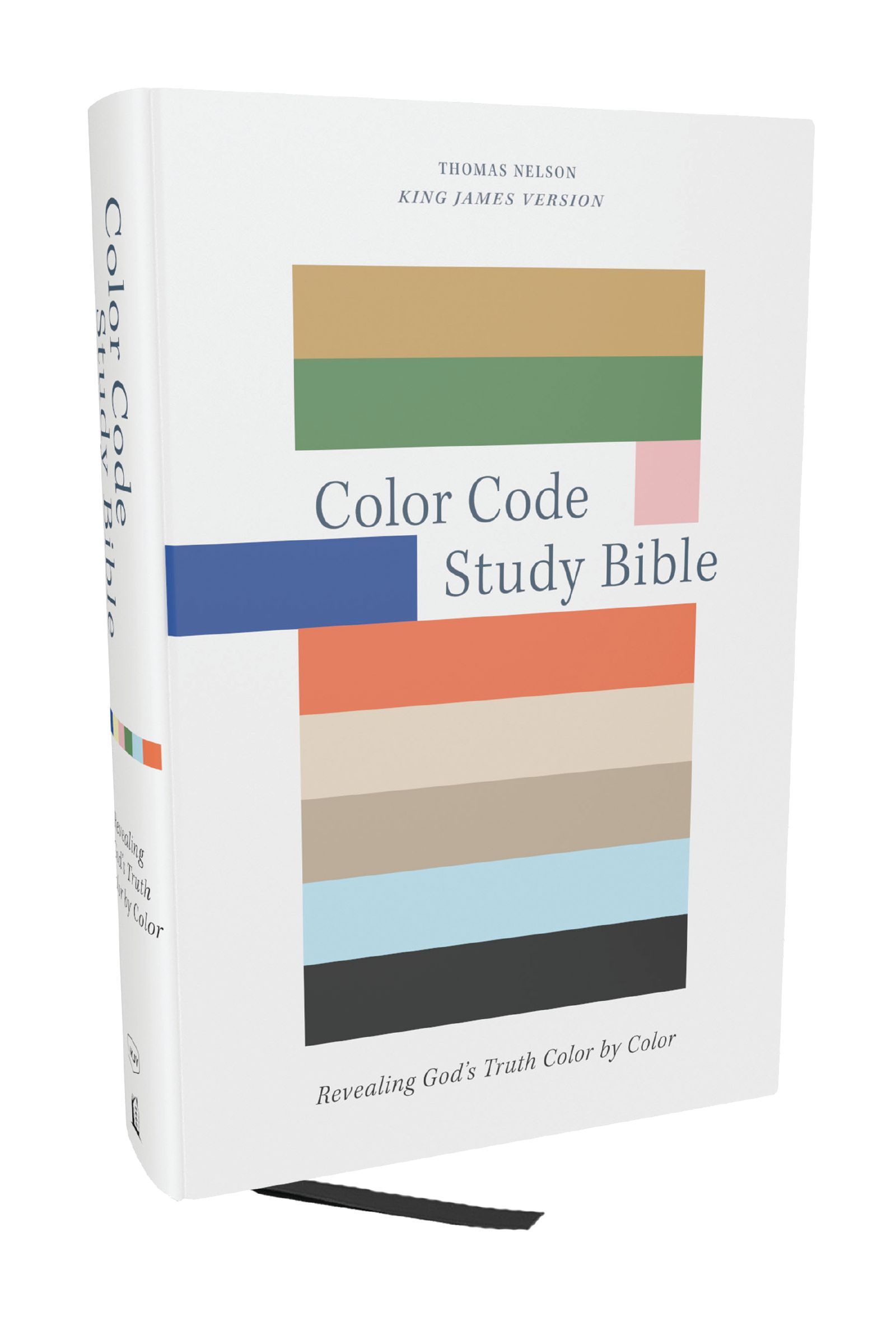 Book Cover of 'Color Code Study Bible, Revealing God's Truth Color by Color (KJV, Hardcover, Red Letter)'