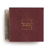 Book Cover of 'CSB, Spiral-bound Illustrating Bible, Leathersoft Spiral, Cranberry: Draw, Write, and Reflect Your Way Through Scripture'