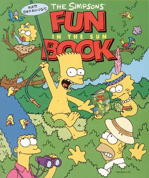 The Simpsons Fun in the Sun Book, Sports, Hobbies & Travel, Paperback, Matt Groening