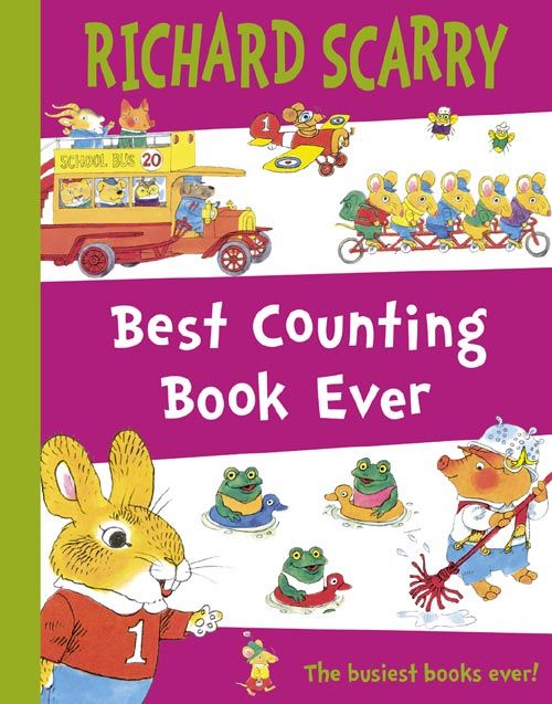Best Counting Book Ever, Children's, Paperback, Richard Scarry, Illustrated by Richard Scarry