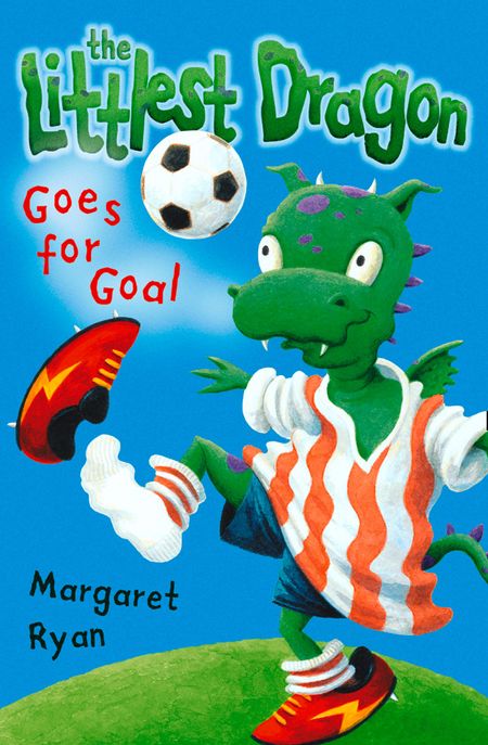 Cover image for Littlest Dragon Goes for Goal: New edition - Margaret Ryan, Illustrated by Jamie Smith