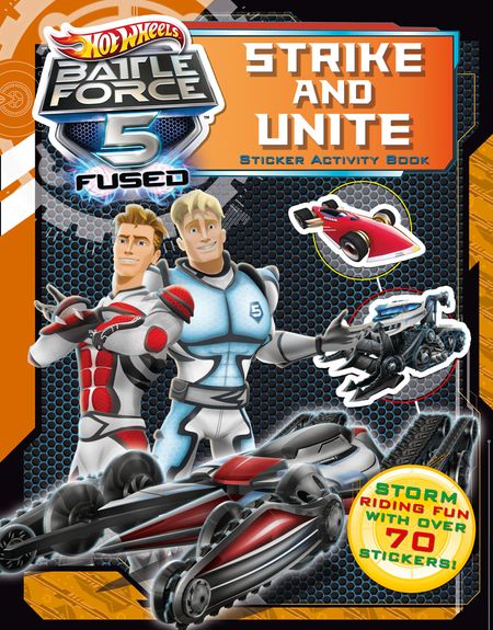 Hot Wheels Battle Force 5 Unite and Strike Sticker Activity Book Hot Wheels Battle Force 5 HarperReach