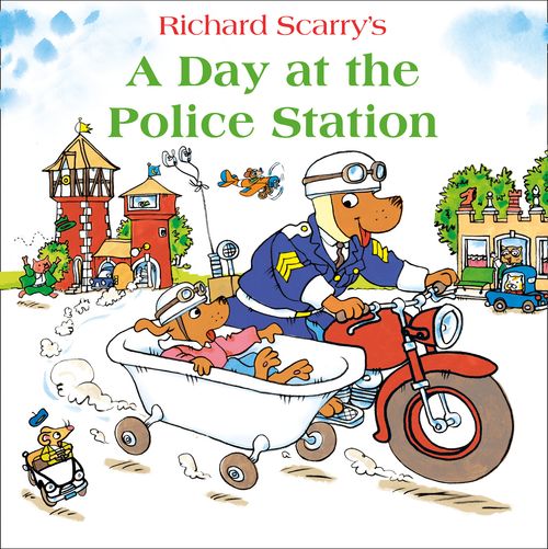 A Day at the Police Station, Children's, Paperback, Richard Scarry