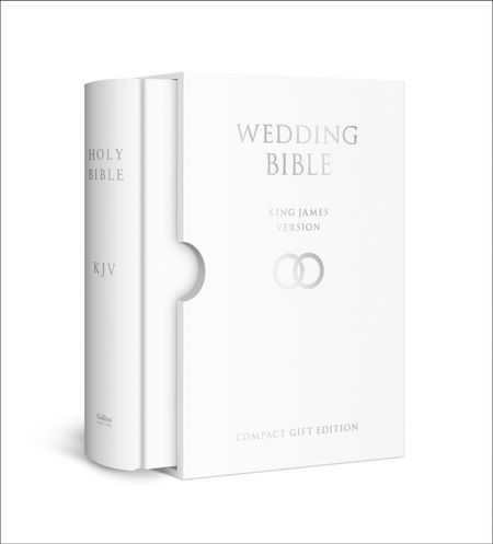 HOLY BIBLE: King James Version (KJV) White Compact Wedding
