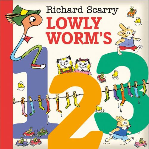 Lowly Worm’s 123, Children's, Board Book, Richard Scarry