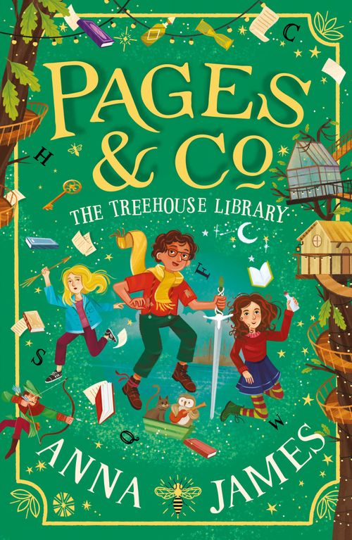 Pages & Co.: The Treehouse Library, Children's, Paperback, Anna James, Illustrated by Marco Guadalupi