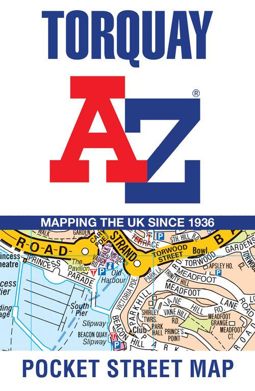 Torquay A-Z Pocket Street Map, Sports, Hobbies & Travel, Map, A-Z Maps