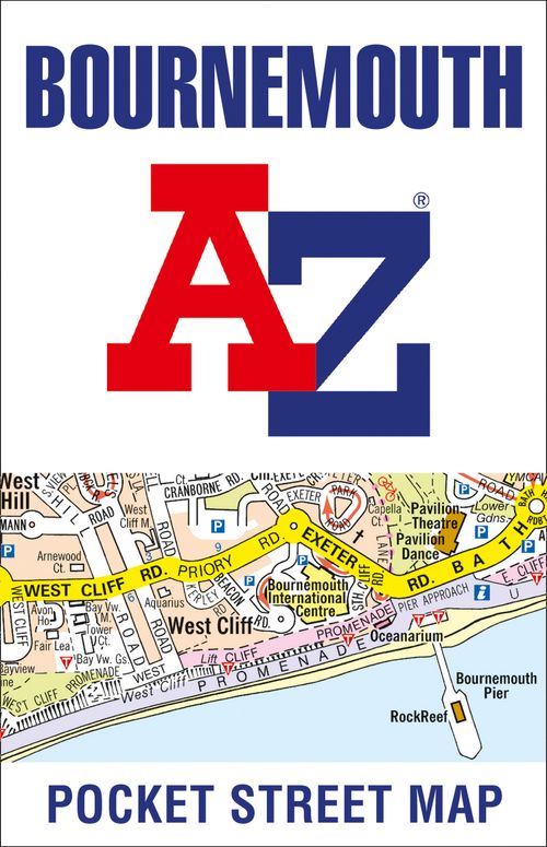 Bournemouth A-Z Pocket Street Map, Sports, Hobbies & Travel, Map, A-Z Maps