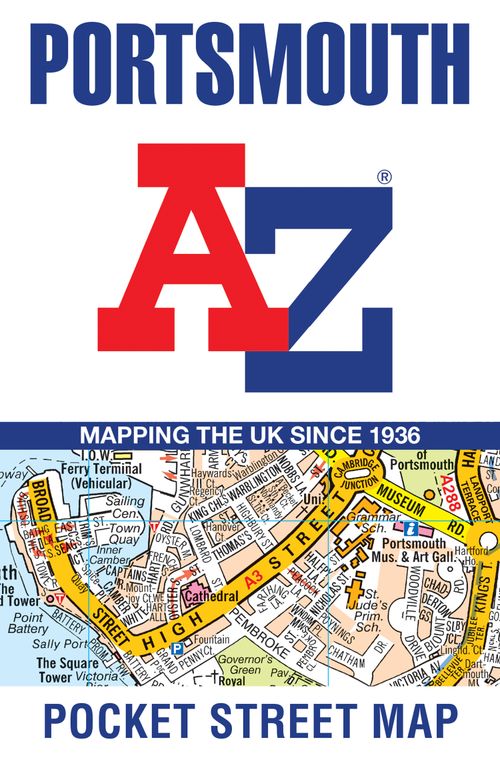 Portsmouth A-Z Pocket Street Map, Non-Fiction, Map, A-Z Maps