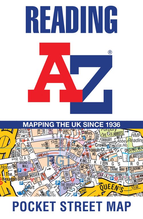 Reading A-Z Pocket Street Map, Sports, Hobbies & Travel, Map, A-Z Maps