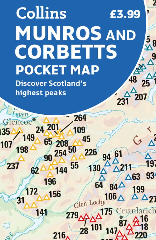 Munros and Corbetts Pocket Map, Sports, Hobbies & Travel, Map, Collins Maps