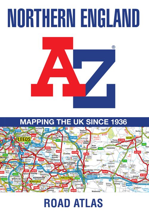 Northern England A-Z Road Atlas, Sports, Hobbies & Travel, Paperback, A-Z Maps
