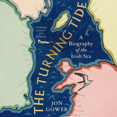 Cover image for The Turning Tide: A Biography of the Irish Sea: Unabridged edition - Jon Gower, Read by Jon Gower