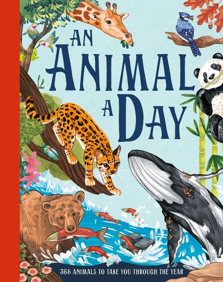 Cover image for An Animal a Day - Miranda Smith, Illustrated by Kaja Kajfež, Santiago Calle, Mateo Markov and Max Rambaldi