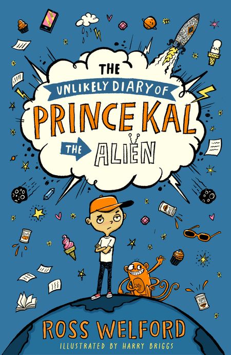 Cover image for The Unlikely Diary of Prince Kal the Alien - Ross Welford