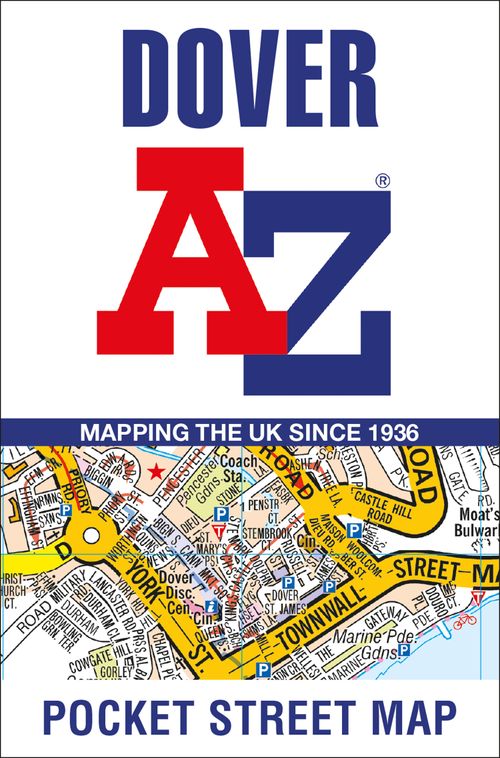 Dover A-Z Pocket Street Map, Sports, Hobbies & Travel, Map, A-Z Maps