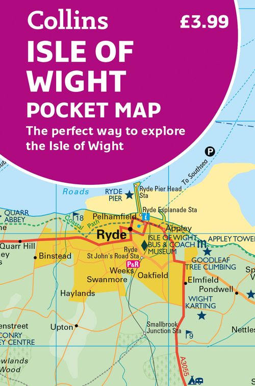 Isle of Wight Pocket Map, Non-Fiction, Map, Collins Maps