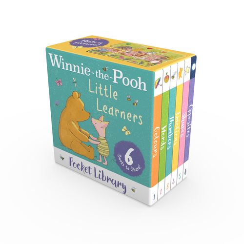 Winnie-the-Pooh Little Learners Pocket Library, Fiction, Board Book, Winnie-the-Pooh