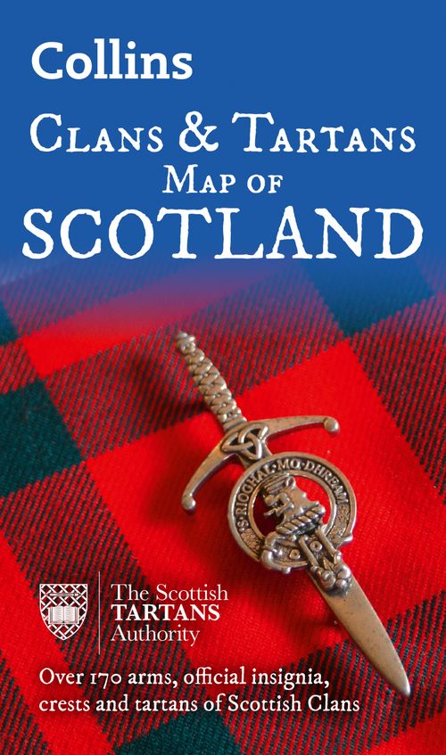 Collins Scotland Clans and Tartans Map, Non-Fiction, Map, Collins Maps