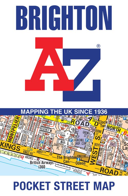 Brighton A-Z Pocket Street Map, Non-Fiction, Map, A-Z Maps