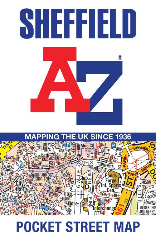Sheffield A-Z Pocket Street Map, Non-Fiction, Map, A-Z Maps