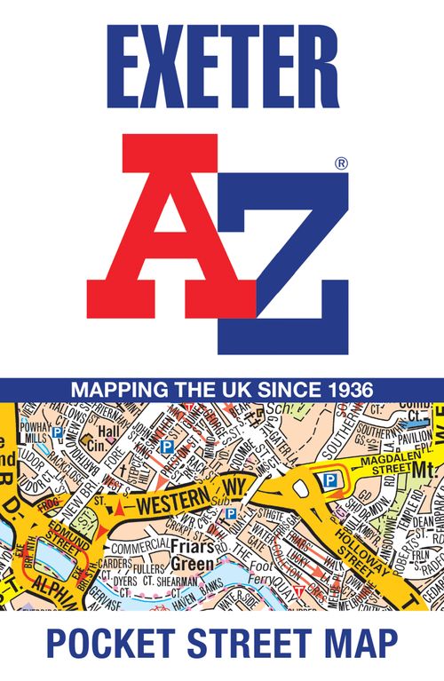 Exeter A-Z Pocket Street Map, Sports, Hobbies & Travel, Map, A-Z Maps