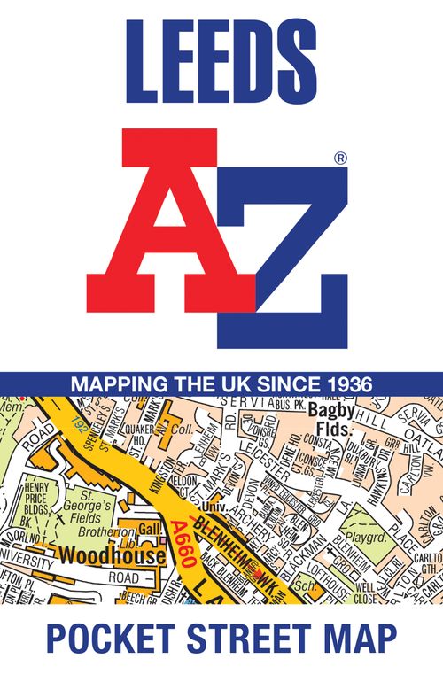 Leeds A-Z Pocket Street Map, Non-Fiction, Map, A-Z Maps