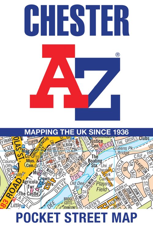 Chester A-Z Pocket Street Map, Non-Fiction, Map, A-Z Maps