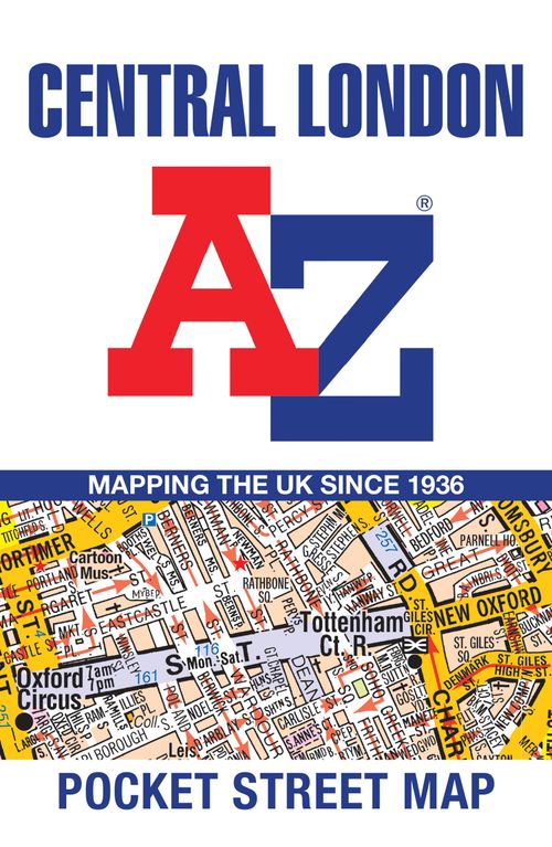 Central London A-Z Pocket Street Map, Non-Fiction, Map, A-Z Maps