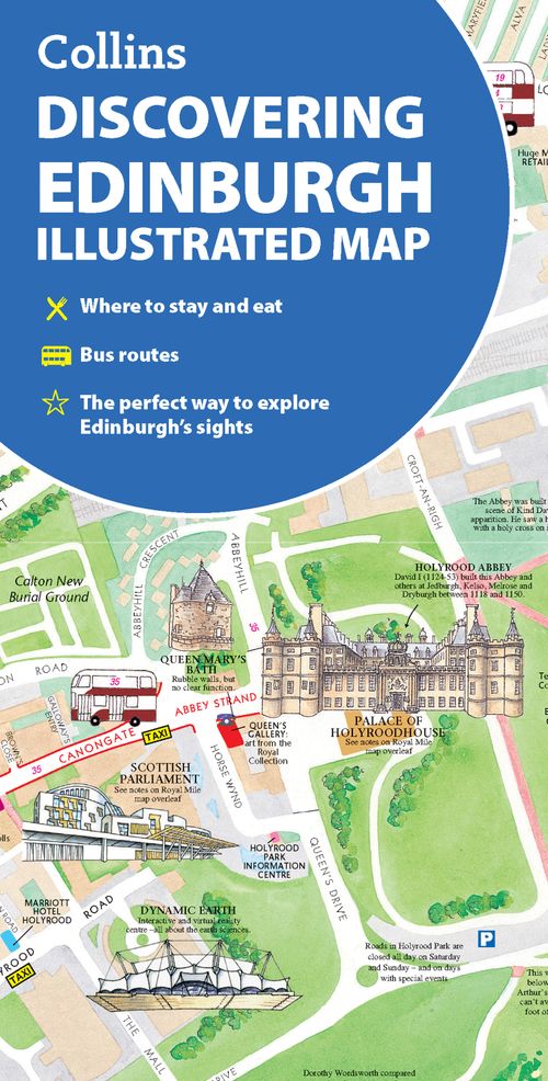 Discovering Edinburgh Illustrated Map, Non-Fiction, Map, Dominic Beddow and Collins Maps - Image 6