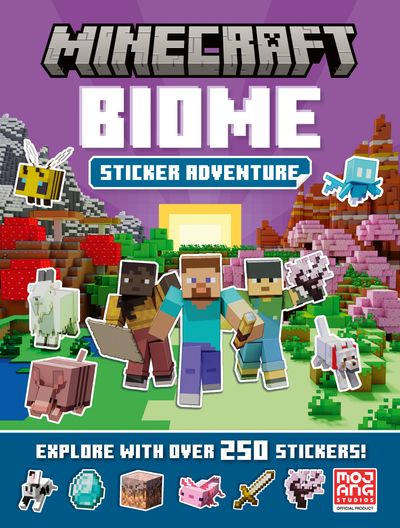 Cover image for Minecraft Biome Adventure Sticker Book - Mojang AB